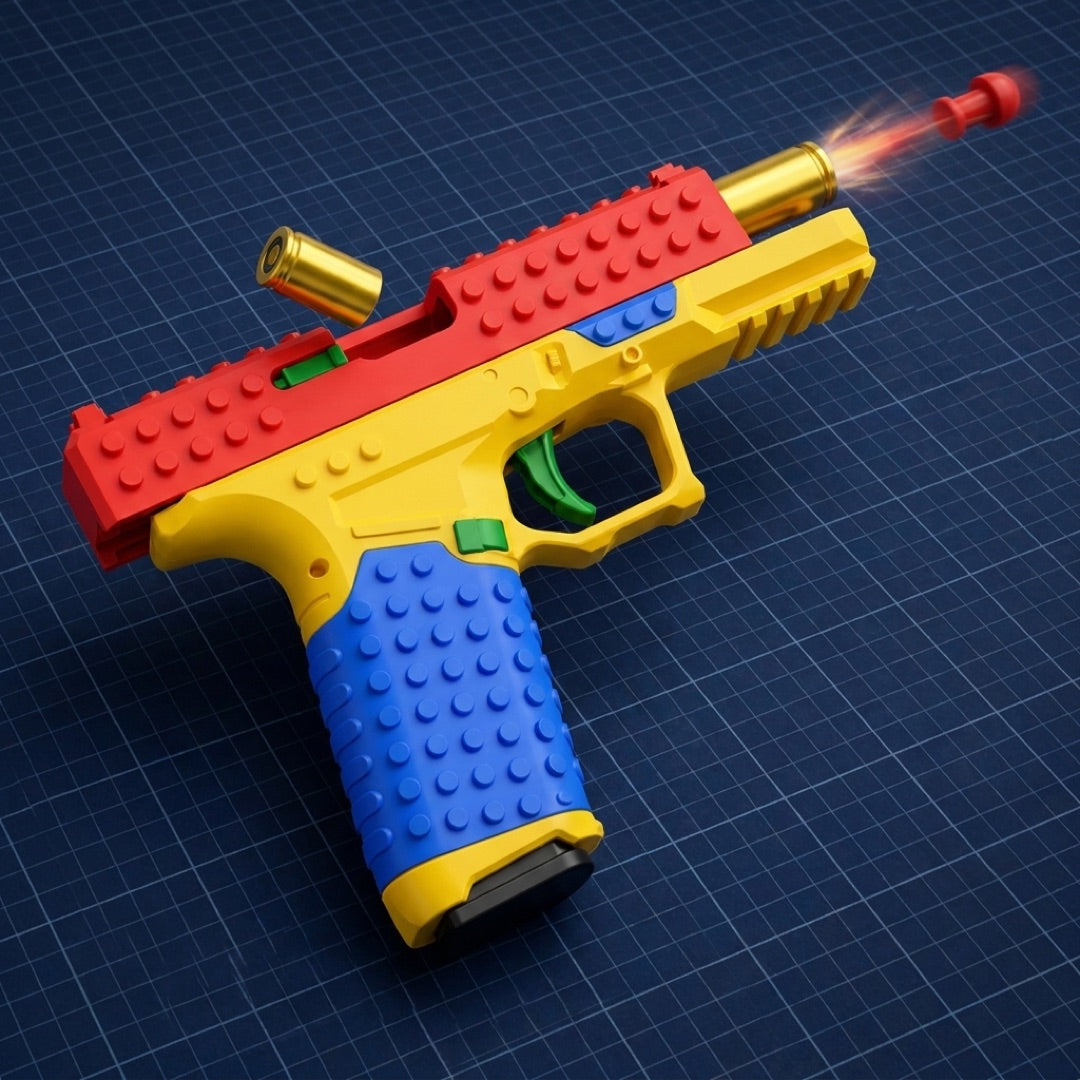 the real GetBlaster, firing