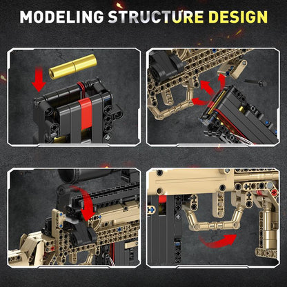 M24 SWS Brickblaster Sniper 66046 mechanical structure details