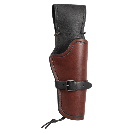 Saddle-brown Western Thigh Holster for compatible toy revolver-style blasters