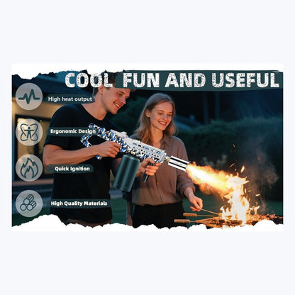 Powerful Grill Torch fire pit lifestyle