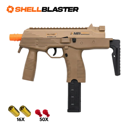 Brick-built Viper shell blaster with FREE bricks — mid-build showing construction bricks assembly