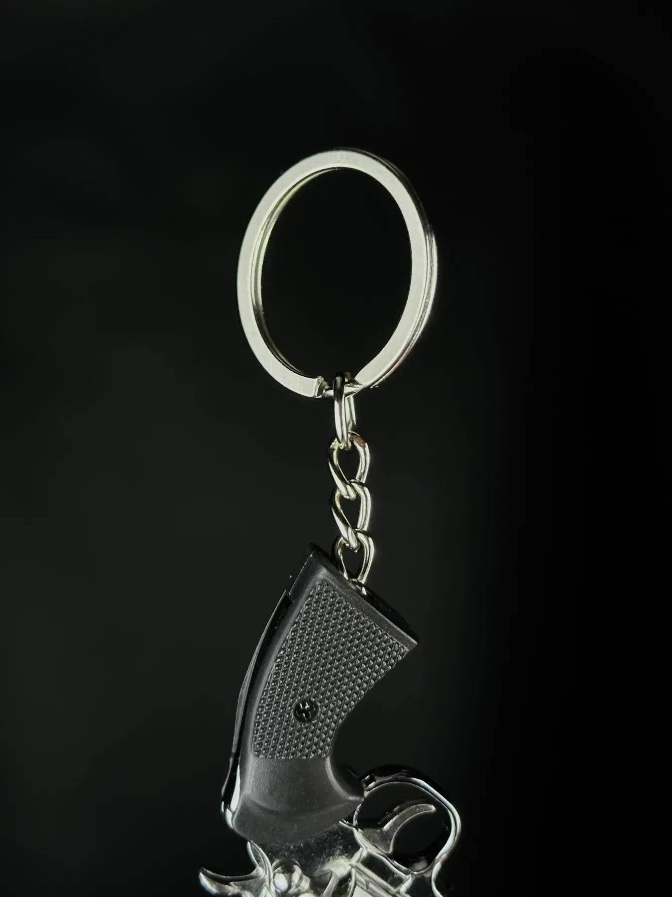 BL keychain gallery - Silver Revolver Keychain - 3
