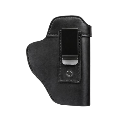 Black leather-look inside-the-waistband holster for shellblaster pistol
