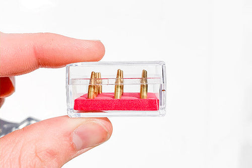 Raider Dummy Rounds (15) 1:3 display model accessory for inert display rounds for a raider-style model setup
