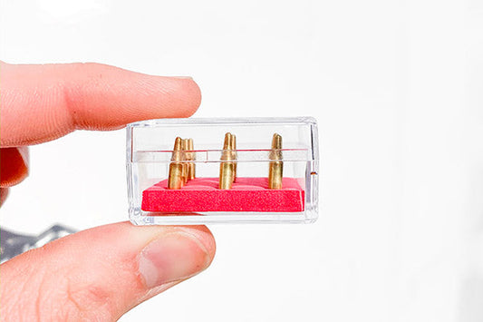Raider Dummy Rounds (15) 1:3 display model accessory for inert display rounds for a raider-style model setup