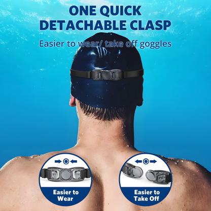 Swim Goggles +Free Ear Plugs & Nose Clip