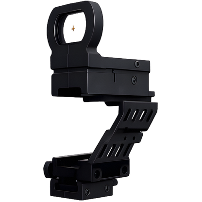 Red dot sight with integrated rail mount for shell blaster