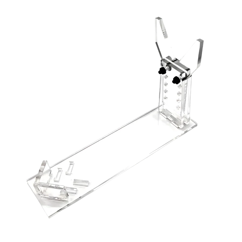 Clear acrylic shell blaster display stand
