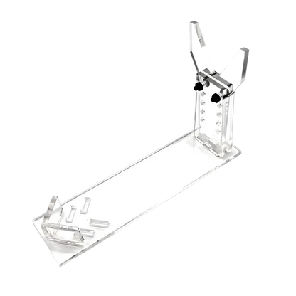 Clear acrylic shell blaster display stand