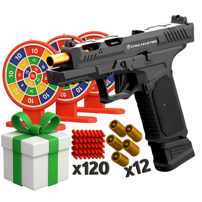 Starter Bundle blaster bundle kit — detail shot of slide, grip and trigger