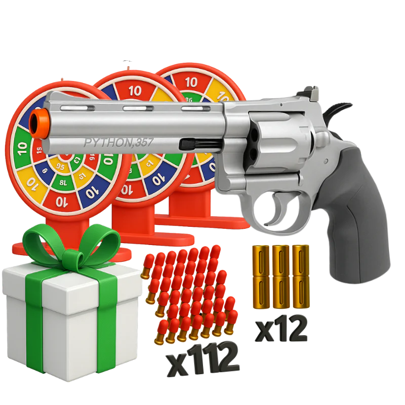 Starter Bundle blaster bundle kit — ejecting casings mid-fire