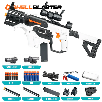 Vanguard shell blaster long-gun — packaging and box contents