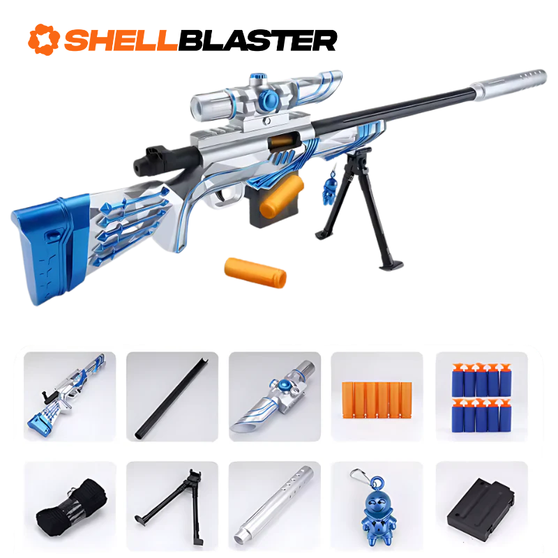Spectre shell blaster long-gun — side profile view