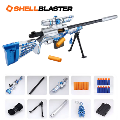 Spectre shell blaster long-gun — side profile view