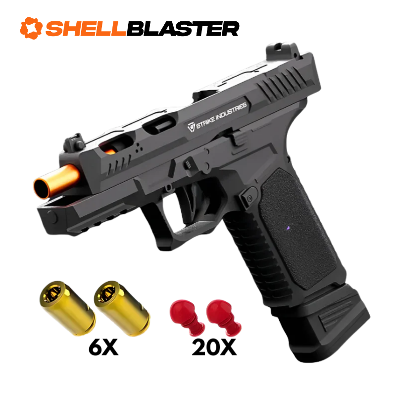 Brick-built Raven shell blaster with FREE bricks — customized with brick add-ons attached