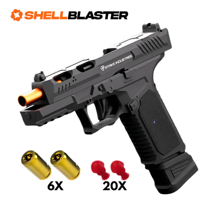 Brick-built Raven shell blaster with FREE bricks — customized with brick add-ons attached