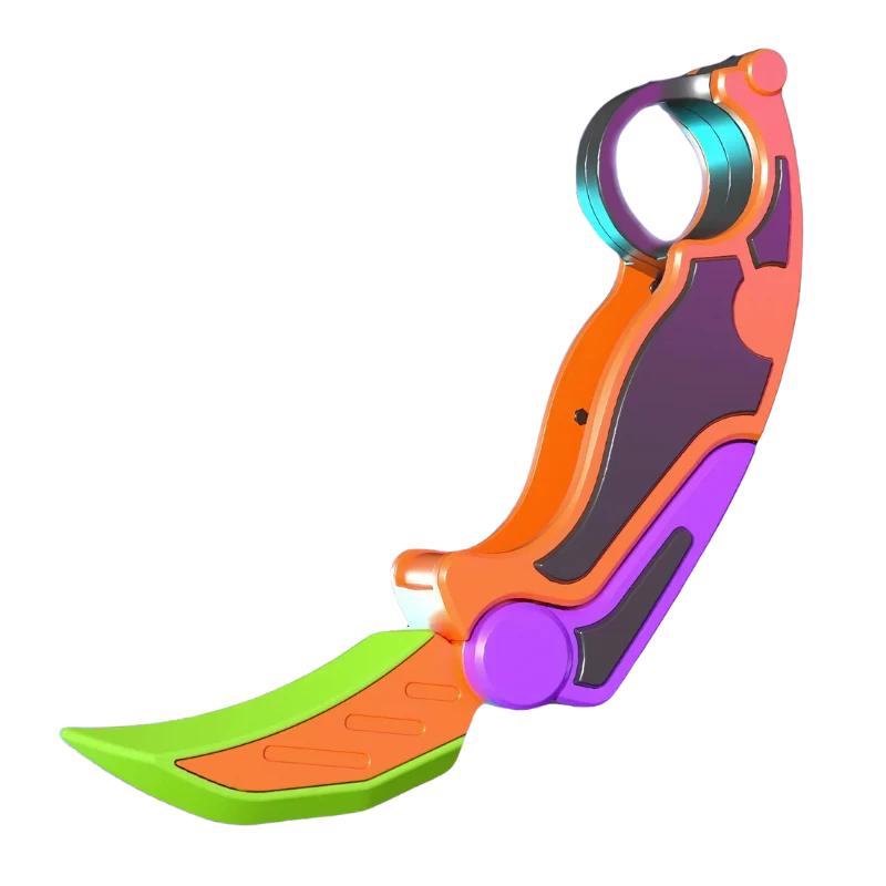 Cobra Fidget Blade toy — side profile view