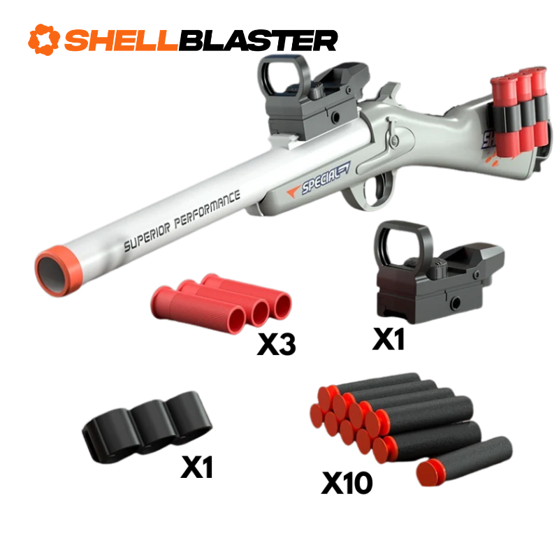 Raptor pump-action shell blaster shotgun — side profile view