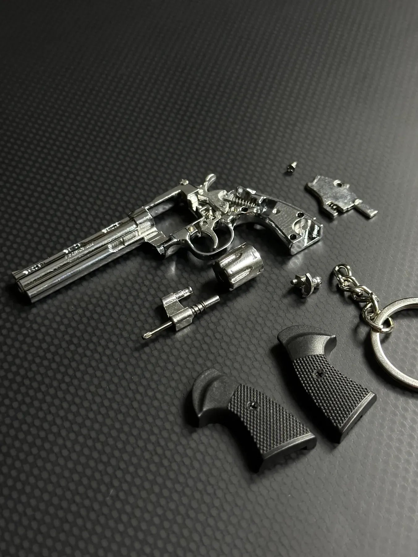 BL keychain gallery - Silver Revolver Keychain - 1