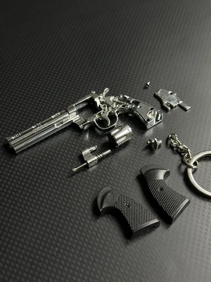 BL keychain gallery - Silver Revolver Keychain - 1
