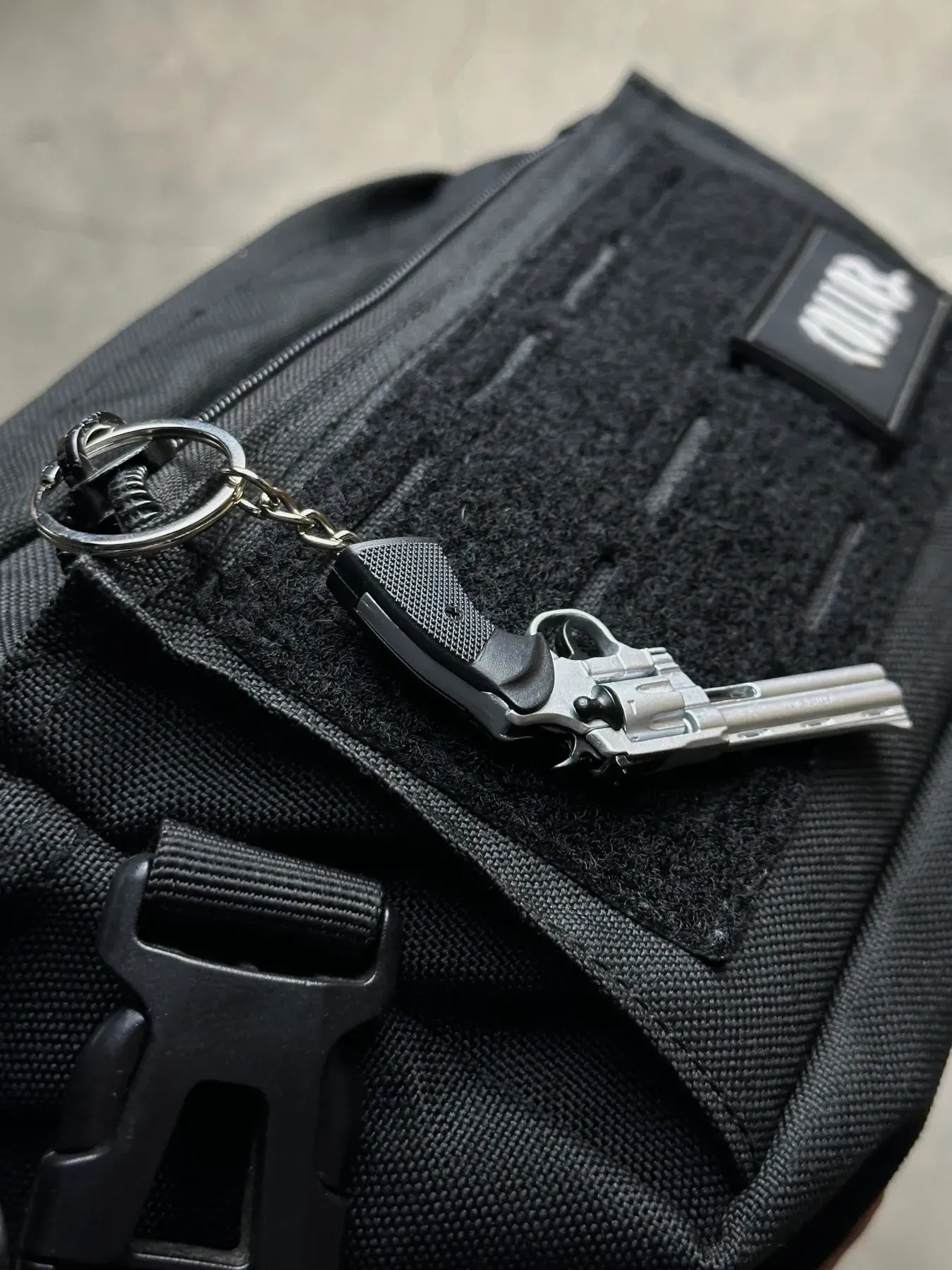 BL keychain gallery - Silver Revolver Keychain - 4