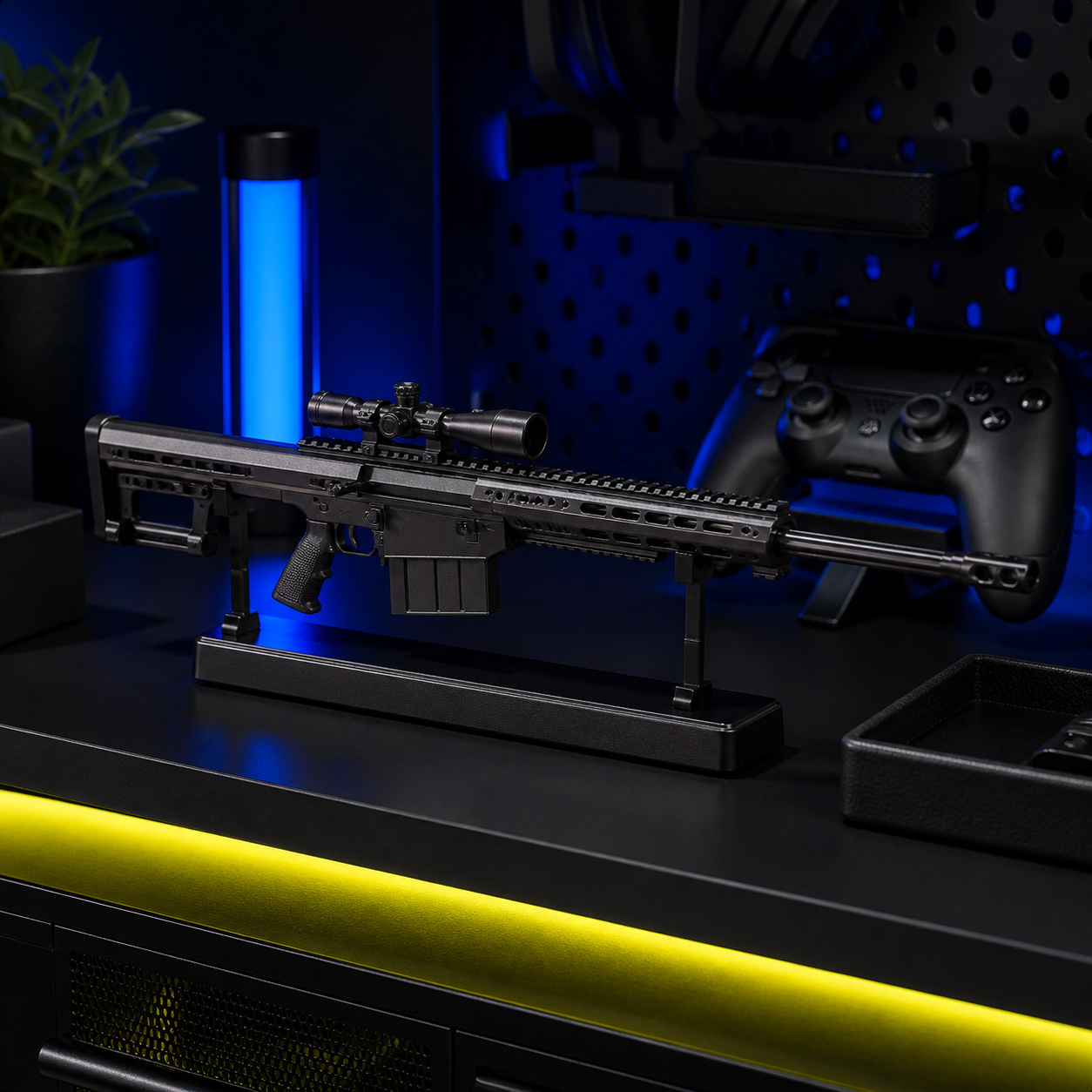 Blackout Marksman Display Model shown on a collector desk or shelf display