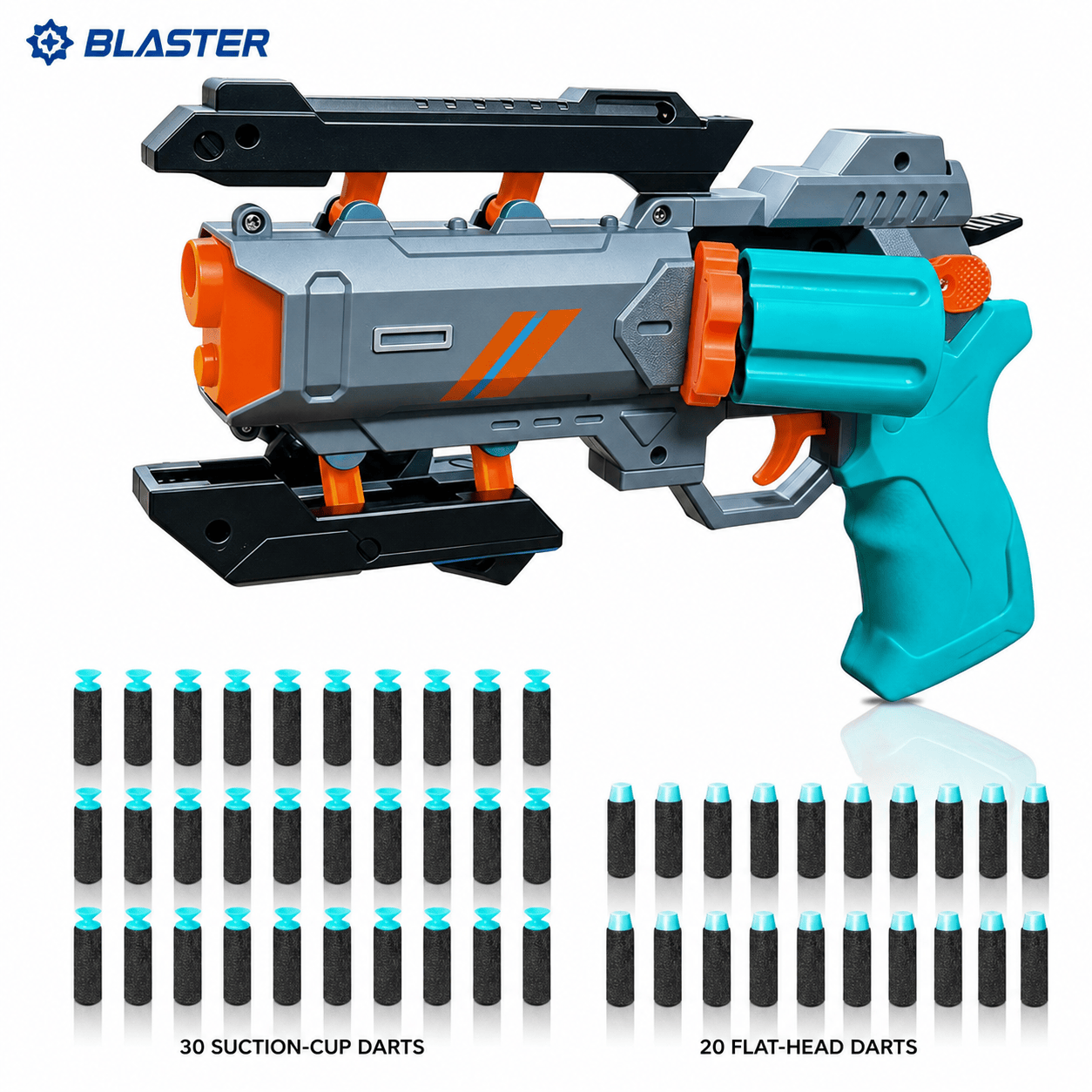 Cyclone Shell Blaster in Gray-Green with draft ammunition packout