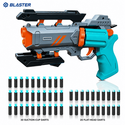 Cyclone Shell Blaster in Gray-Green with draft ammunition packout