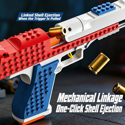 Desert ShellBlaster Brick ejecting a toy casing when the trigger is pulled