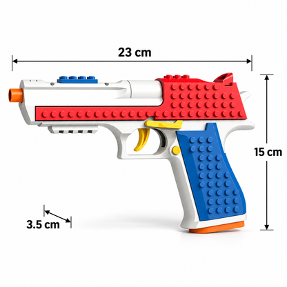 Desert ShellBlaster Brick size: 23 cm long, 15 cm high, 3.5 cm wide
