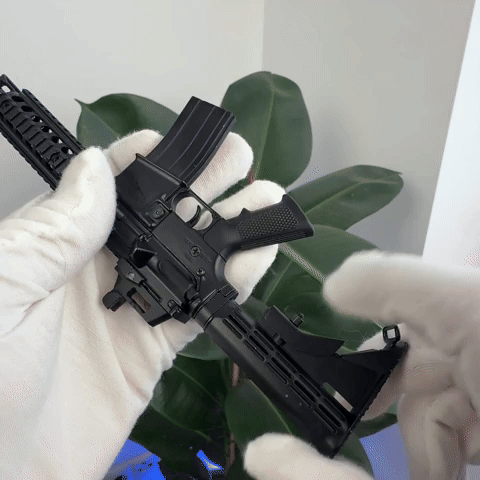 Shadow Carbine Display Model animated display detail for non-firing collector kit