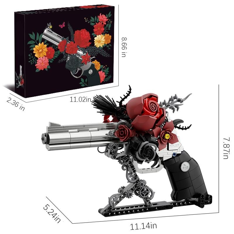 Gothic Rose Revolver Brickblaster — 631-Piece Building Set