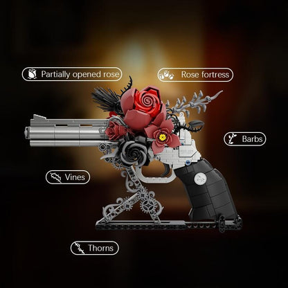 Gothic Rose Revolver Brickblaster — 631-Piece Building Set