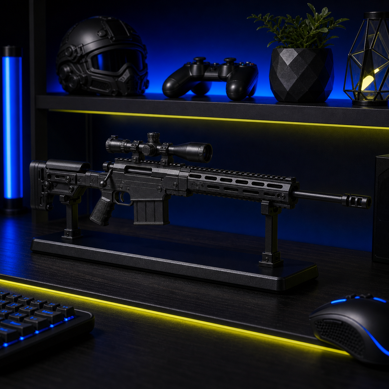 Longshot Heavy Display Model shown on a collector desk or shelf display