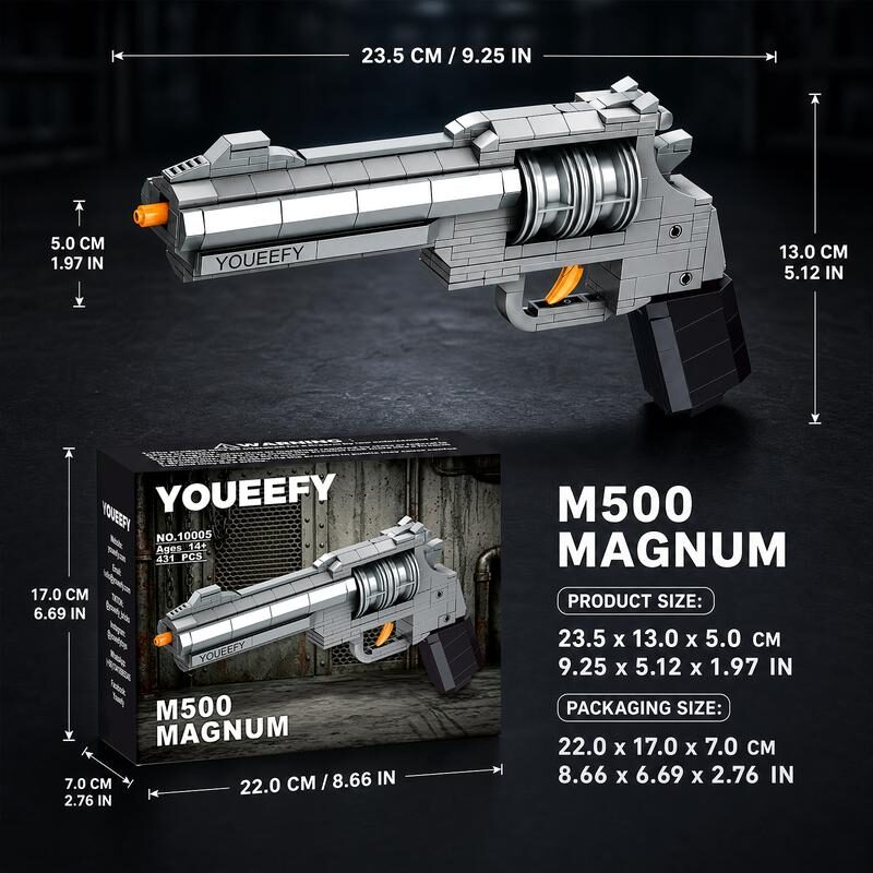 M500 Magnum Brickblaster 431-piece building set