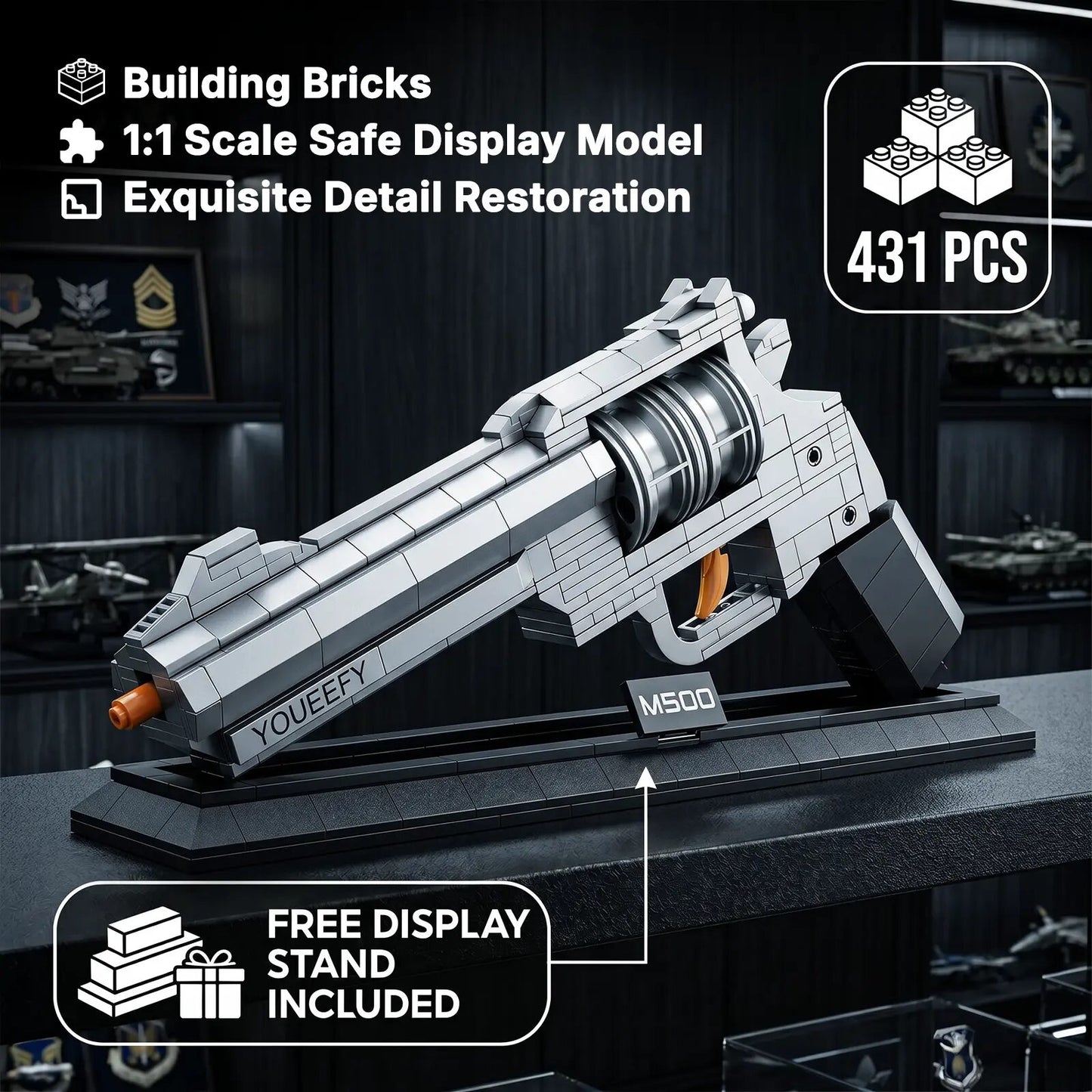 M500 Magnum Brickblaster 431-piece building set