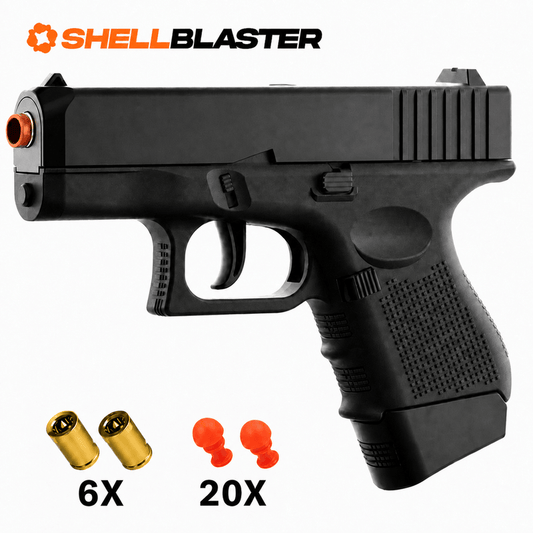 Mamba Shellblaster in Black with 6 toy casings and 20 plastic darts