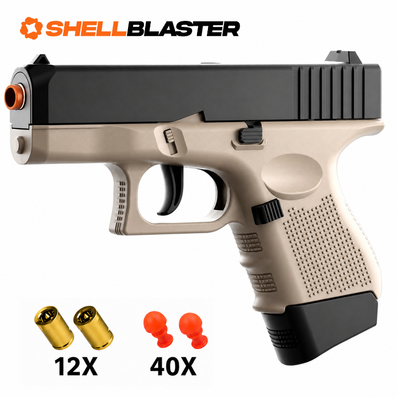 Mamba Shellblaster in Sand with 12 shells and 40 darts
