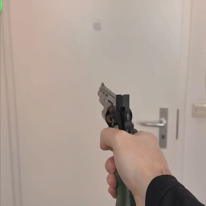 Venom snub-nose toy revolver — shell ejecting soft bullet blaster — video 1