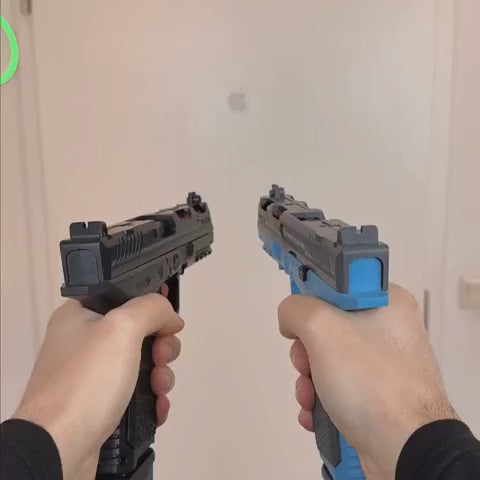 Brick-built Raven shell blaster with FREE bricks — side profile view