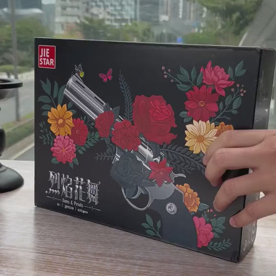 Gothic Rose Revolver Brickblaster exact model detail demonstration