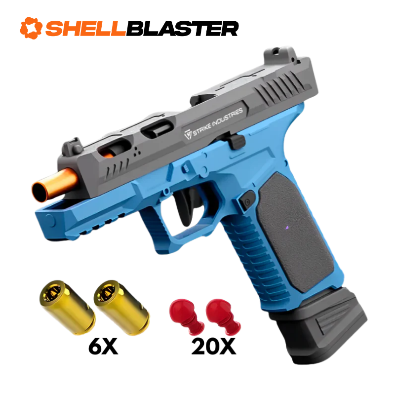 Brick-built Raven shell blaster with FREE bricks — loading plastic darts into reusable casings