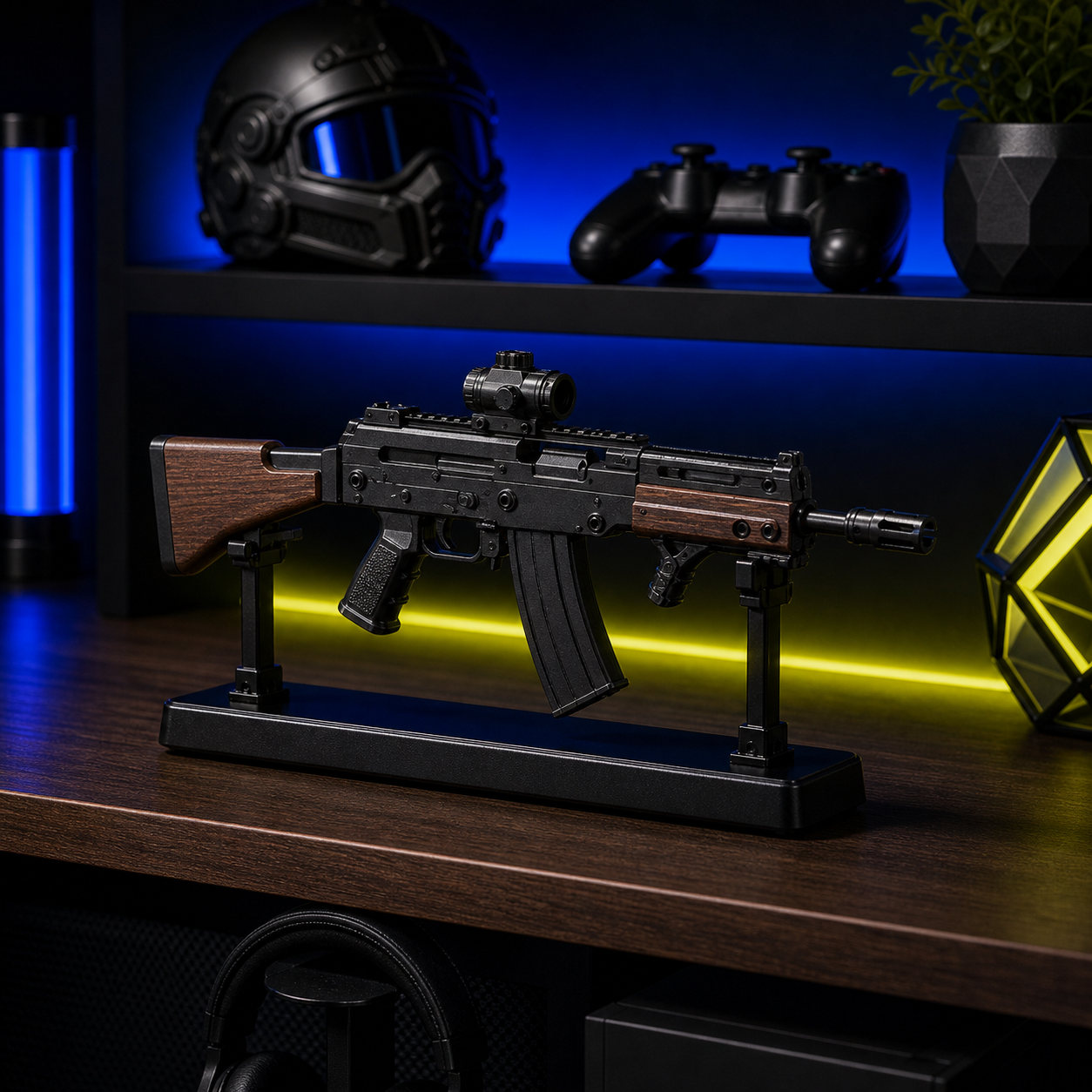 Retro Commando Display Model shown on a collector desk or shelf display