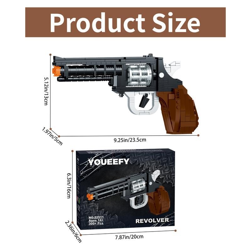 Revolver Brickblaster — 333-Piece Building Set