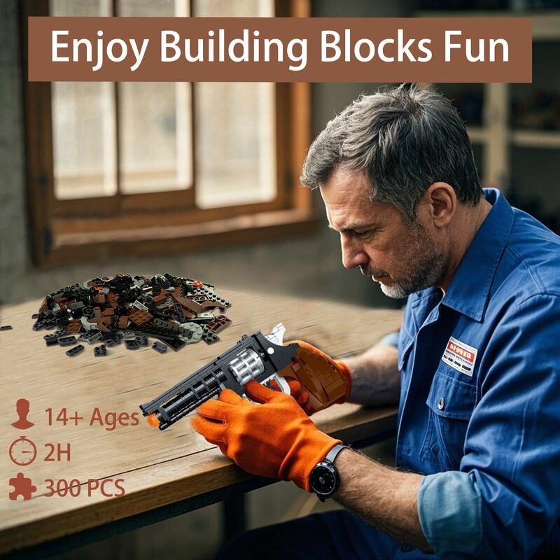 Revolver Brickblaster — 333-Piece Building Set
