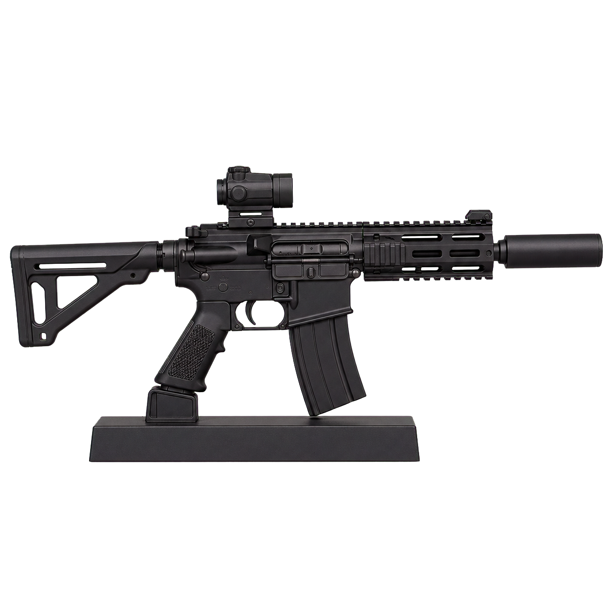 Stealth Compact Carbine Display Model transparent product cutout for collector display search