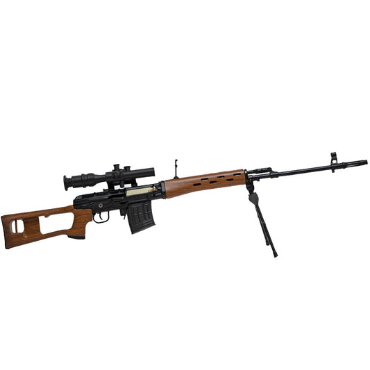 Timber Marksman Display Model non-firing 1:3 black and woodgrain marksman-style desk display model