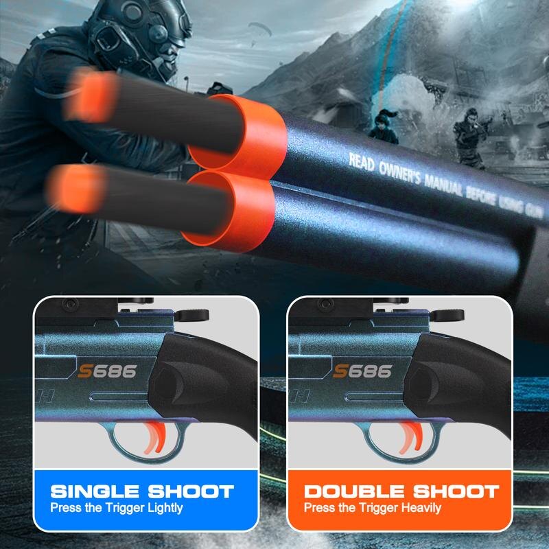 Twinshot Double-Barrel Foam Blaster — product image 3