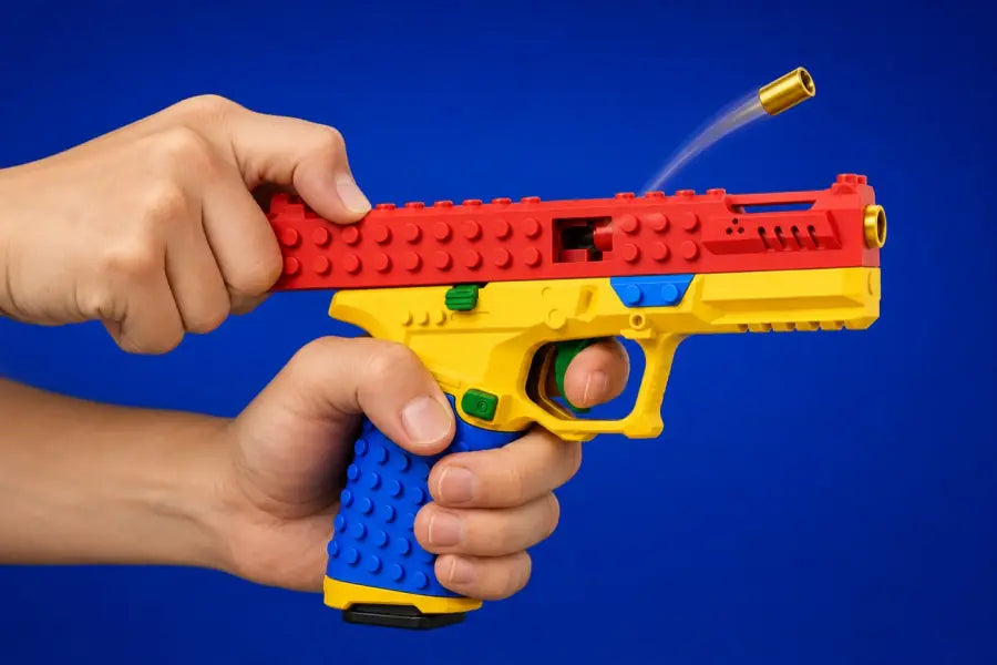 Shell casing ejecting out the side